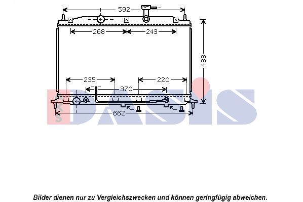 AKS DASIS radiatorius, variklio aušinimas 560048N